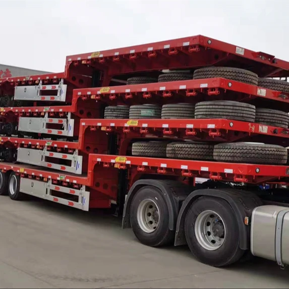 Factory Excavator Trailer Gooseneck Lowboy Lowbed Truck Semi Trailers Lowbed Lowboy Trailer