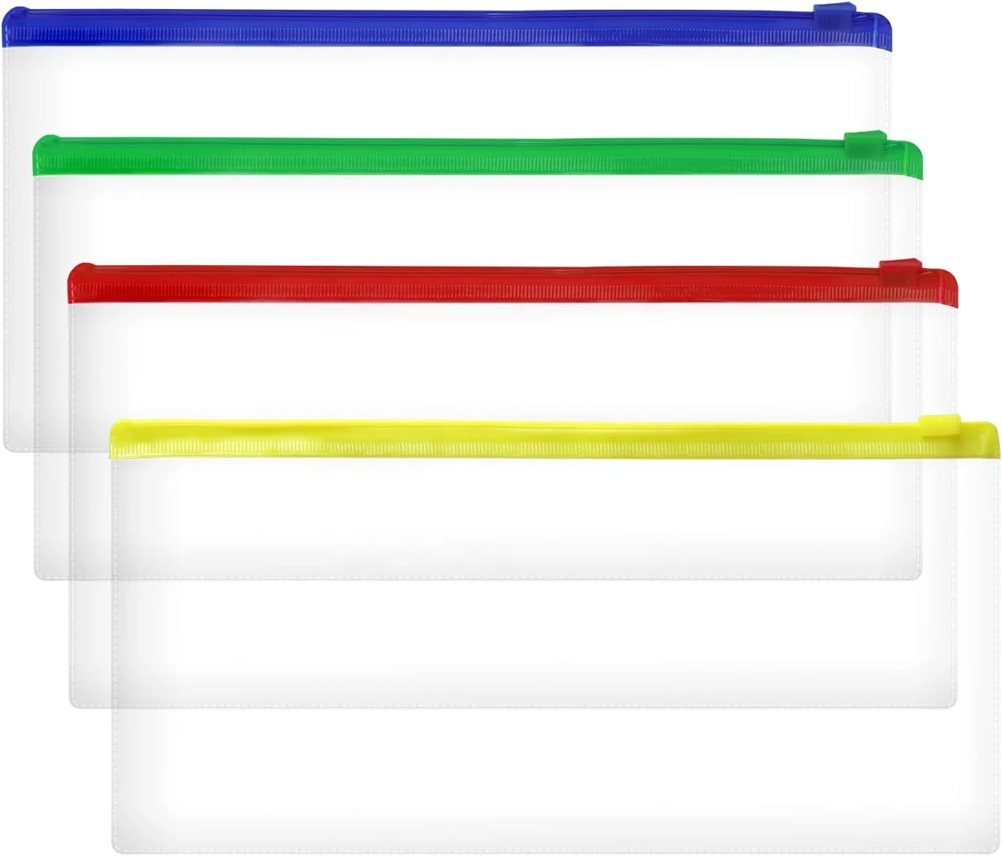 Hot Selling Clear Plastic PVC Envelopes File Folder PVC Pencil Case Accessories Storage Pouch