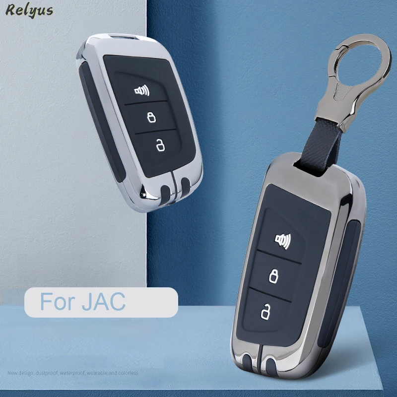 Zinc Alloy Soft Silica Gel Car Protector Key Cover Case For JAC JIAYUE A5 X4 X7 iC5 IEV S4 7S T8 Refine S4 S7 M6 3 Accessories