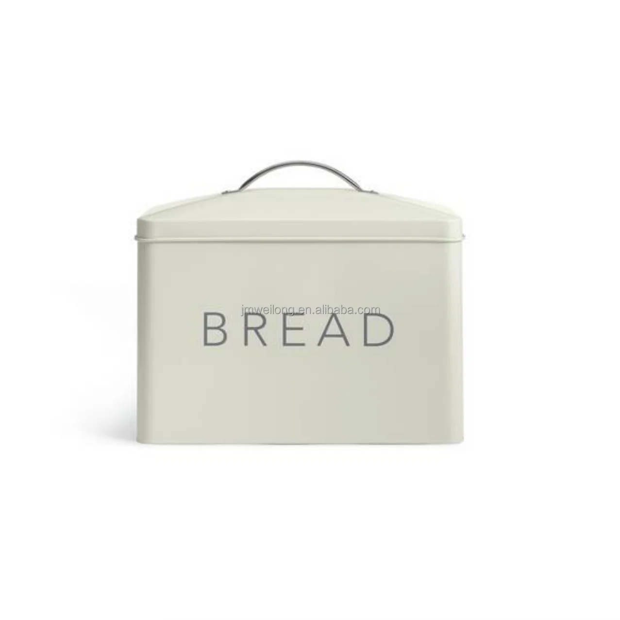 Home Large Size Metal Bread Box Kitchen Bread Bin Storage Canister With Lid & Handle Bread Holder