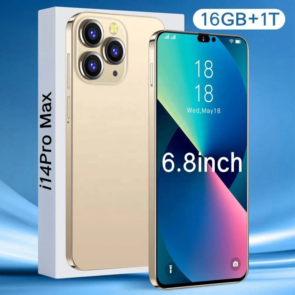 5.8 Inch I14 Plus 4 Gb+64 2023 Gps Touch Screen Cell Mobile 4g Smart Phone Unlocked Cell Phones Smartphone