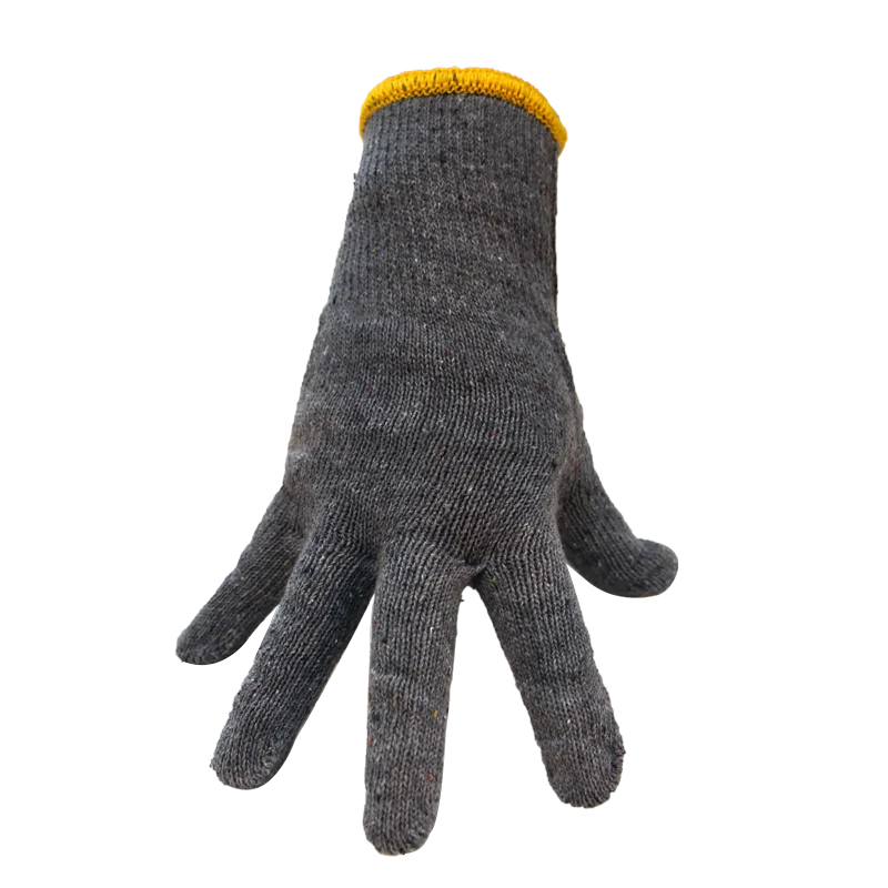 China Supply 600g Grey Hand Protection Knitted Cotton Gloves Vietnam Construction Gloves for men