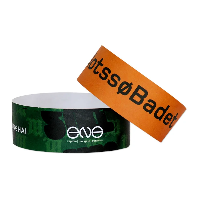 disposable wristbands party waterproof tyvek paper for events
