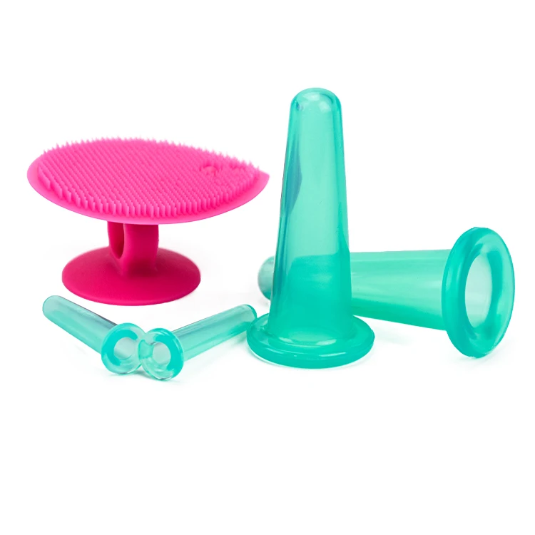  4pcs 6pcs Beauty Skin Care Wash Face Silicone Brush Facial