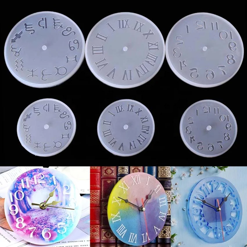 Wholesale DIY Handmade Clock Tool Epoxy Resin Silicone Mold