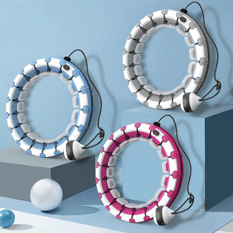 
New Smart Fitness Detachable Adjustable Loss Weight Hula Ring with Exercise Ball 