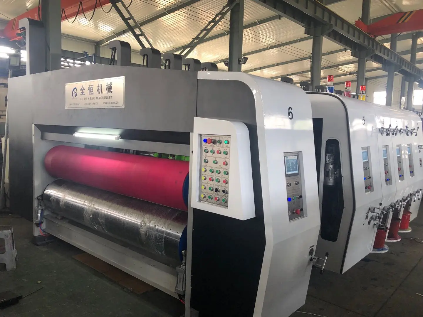 QH-гофрированный картонный ящик флексографский слот для печати ротационная машина высечки