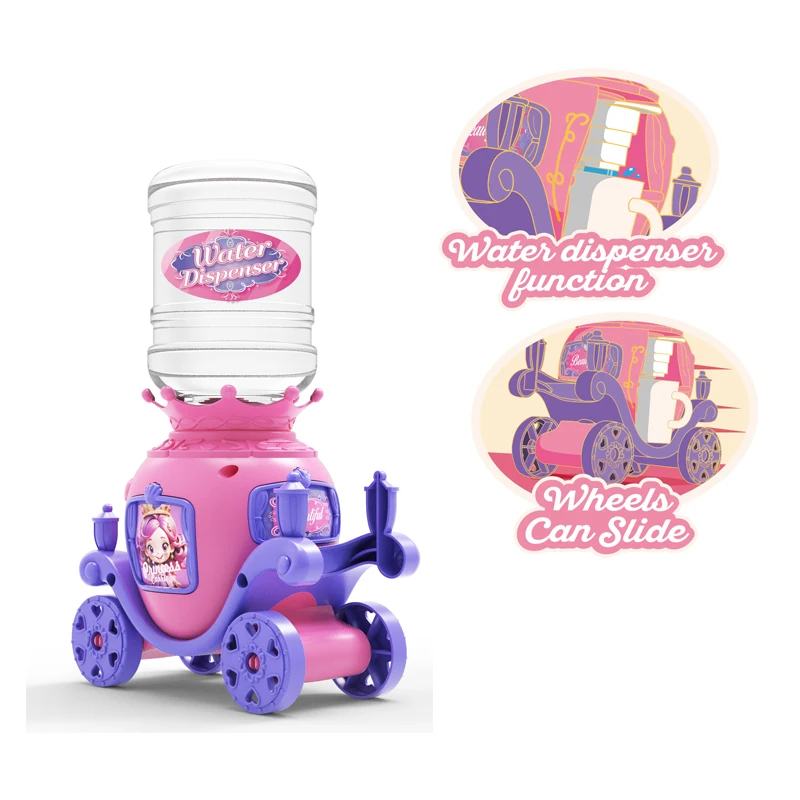 kids small cartoon princess truck sweet candy toys dispenser for girls candy toys