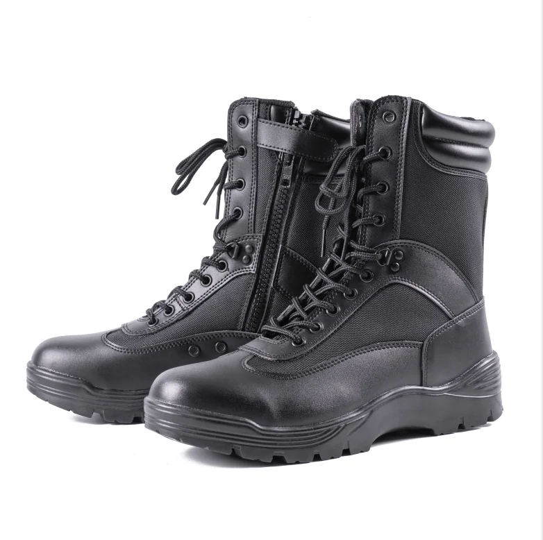Light Weight Boots With Zipper Oil Resistant PU Outsole Boot Outdoor Training Boot