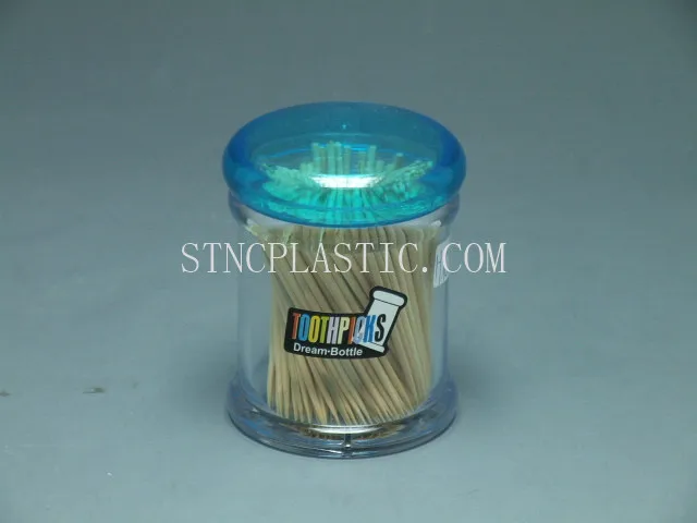 Прозрачный держатель зубочисток пластиковый кубик с