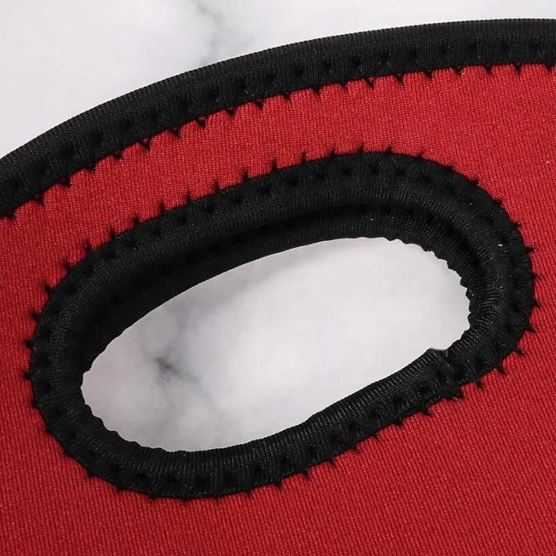 Single Two Bottle Insulated Neoprene Wine Water Bottle Holder Wine Carrier Tote Bag for Travel with Secure Carry Handle