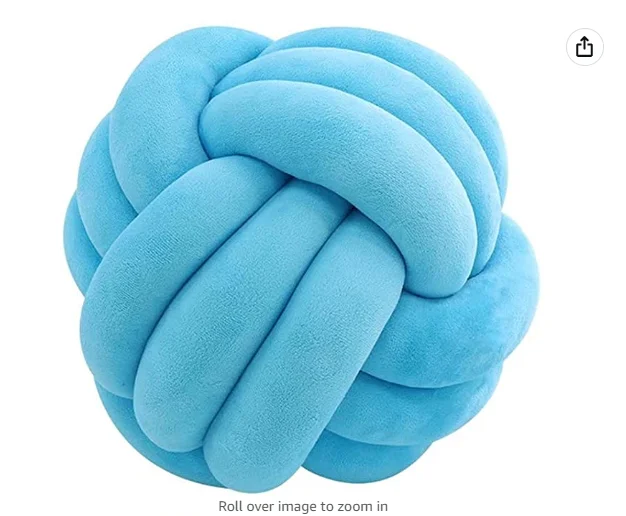 Plush Modern Home Decoration Cuddle Ball Sofa Bed Round Knot Ball Cushion Household Throw Pillow