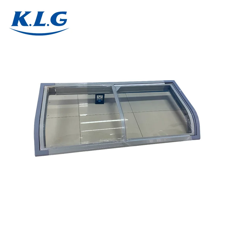 Supermarket chain commercial large  glass combination island cabinet gray wear-resistant door plug Refrigerator Parts