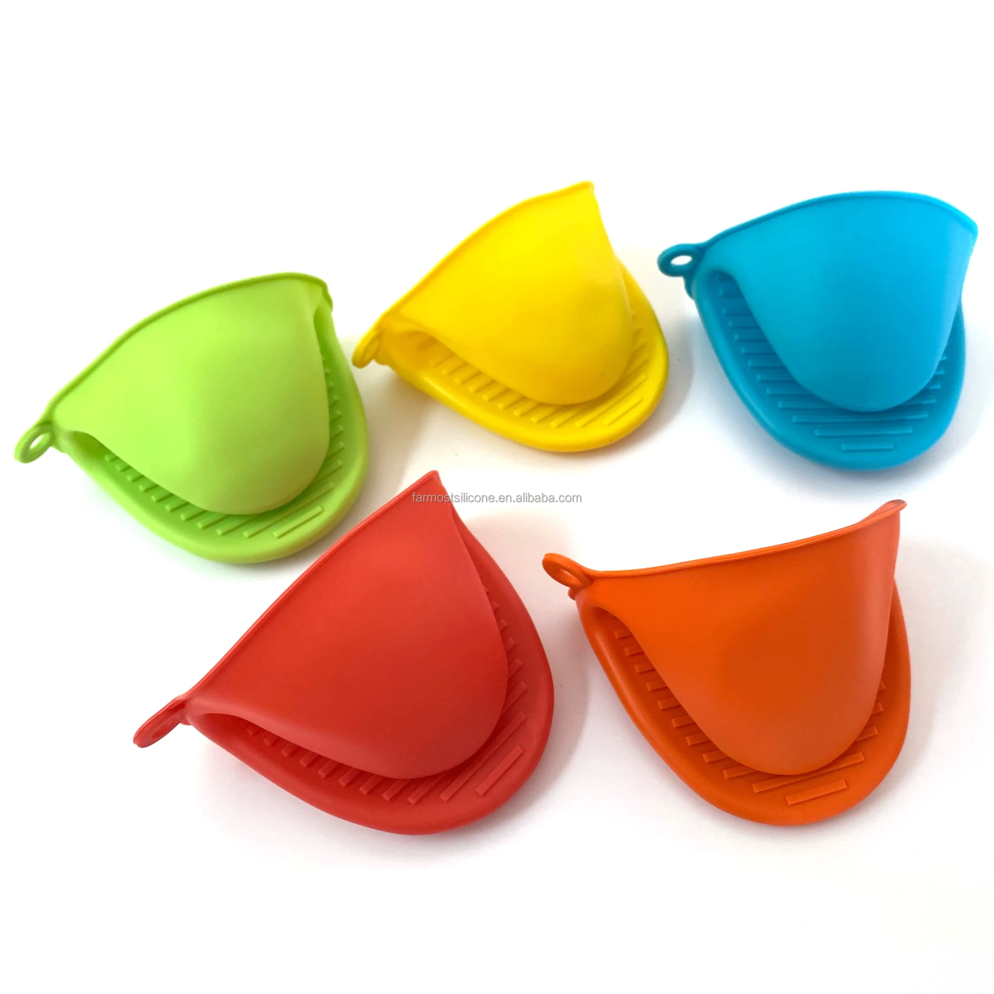 
Factory Wholesale Baking Gloves Heat Resistant Pinch Mitt Gloves Pot holder Mini Silicone Oven Mitts 