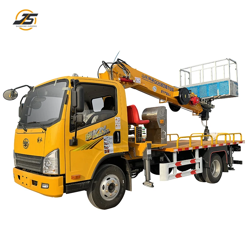 20-meter aerial work vehicle that can be lifted, hoisted, pulled, and operated