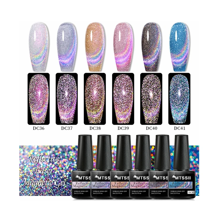 Brand New Uv Ongle Nail Polish Custom Private Label Bottle Rich Pigmented spar cat eye Diamond Flash Gel