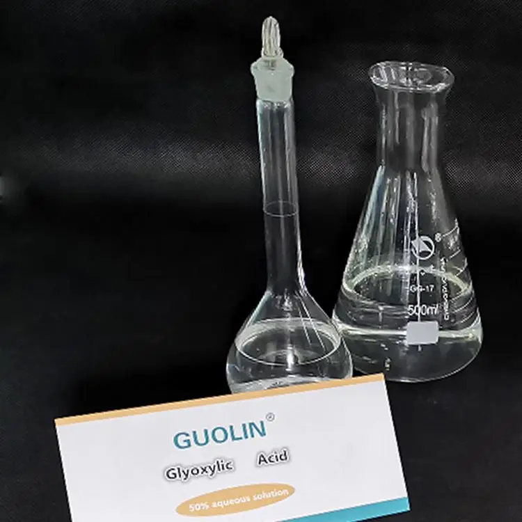 50% Глиоксиловая кислота Заводская поставка C2H2O3 Глиоксиловая кислота высокое качество Глиоксиловая кислота