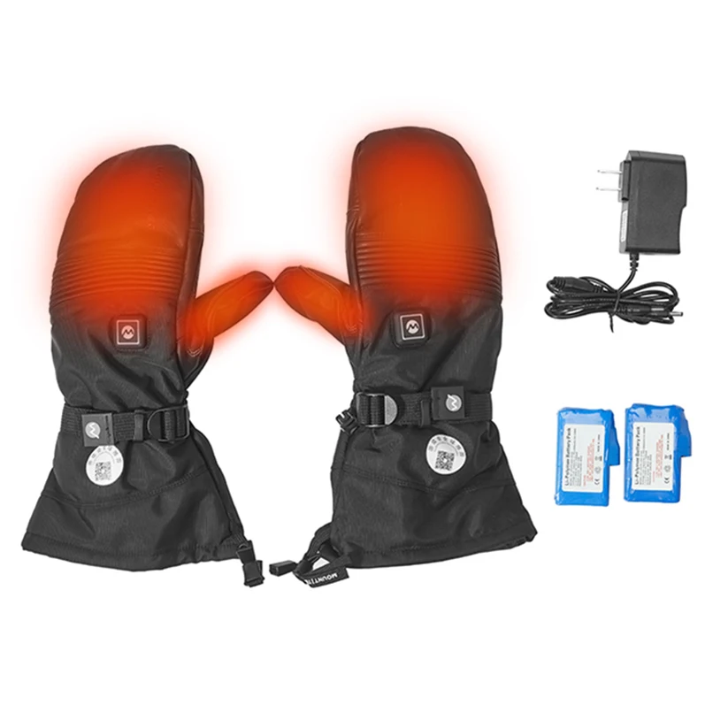 Wholesale Winter Warm Resistant Heated Gloves With Battery Electric Gloves Heated Mens