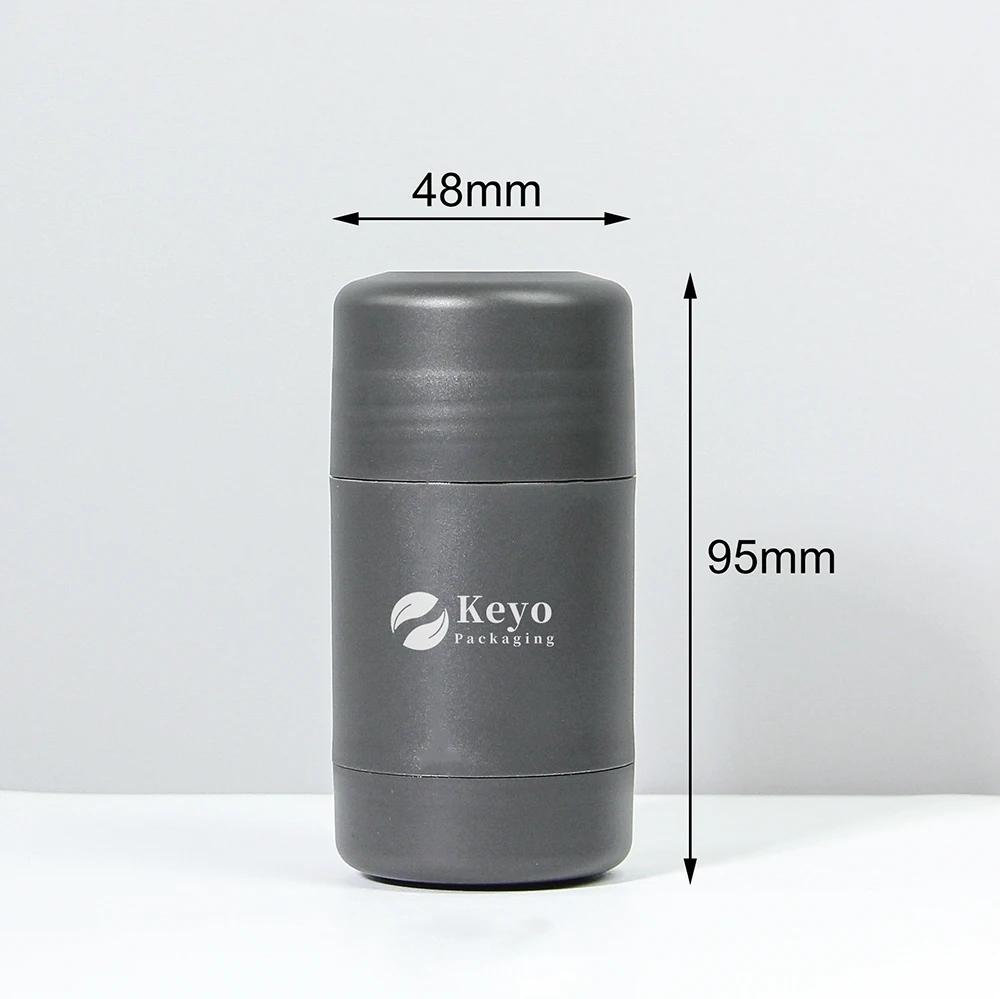 30ml 50ml 60ml 75ml 90ml pp round deodorant sunscreen stick plastic bottle cosmetic Twist Up Filling Stick Deodorant Container