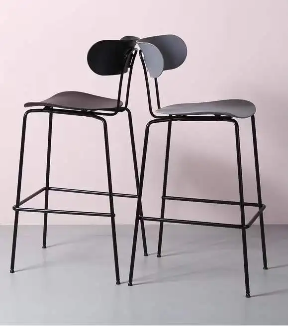 Hot Sell 4 Colors Barstool Contemporary Luxury Modern Metal Kitchen Chair Stool Bar