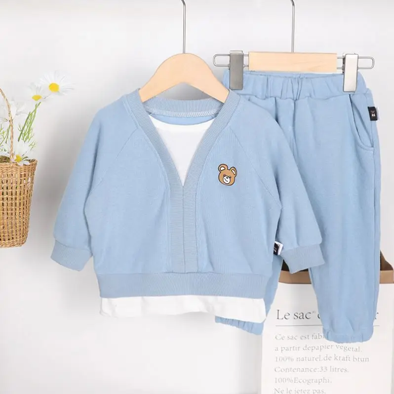 Spring and Autumn Children Baby Girls Clothes Casual Long Sleeve Tops+Trousers 2Pcs Outfits Kids Girl Clothing Set