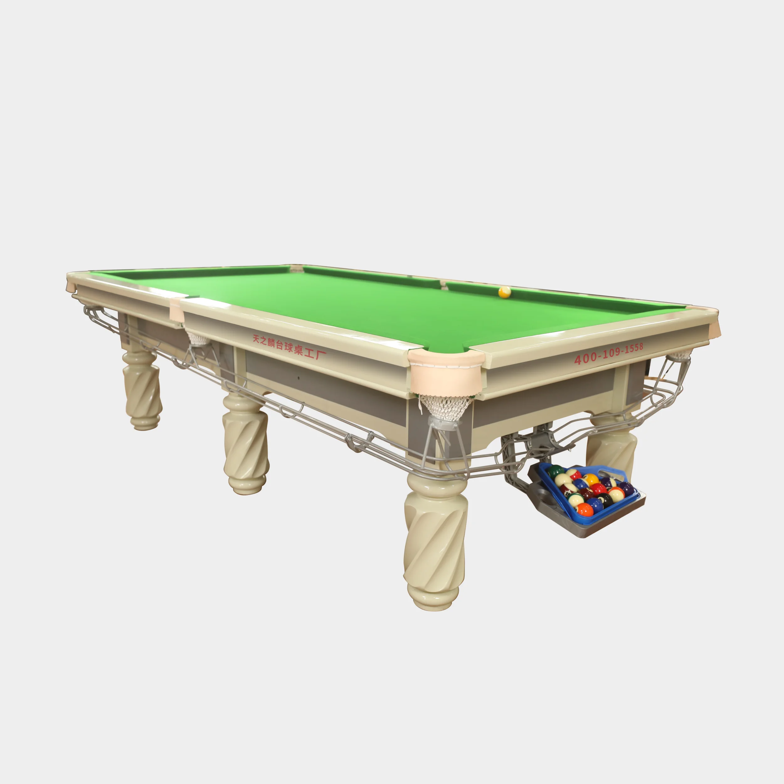 Price discount 8 feet 9 feet stone slab top of the line Chinese black 8 ball game pool table