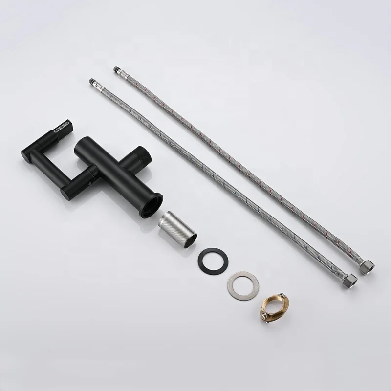 2022 Luxury Black All Copper Digital Smart Faucet For Bathroom Basin Washroom Sink With Temperature Display