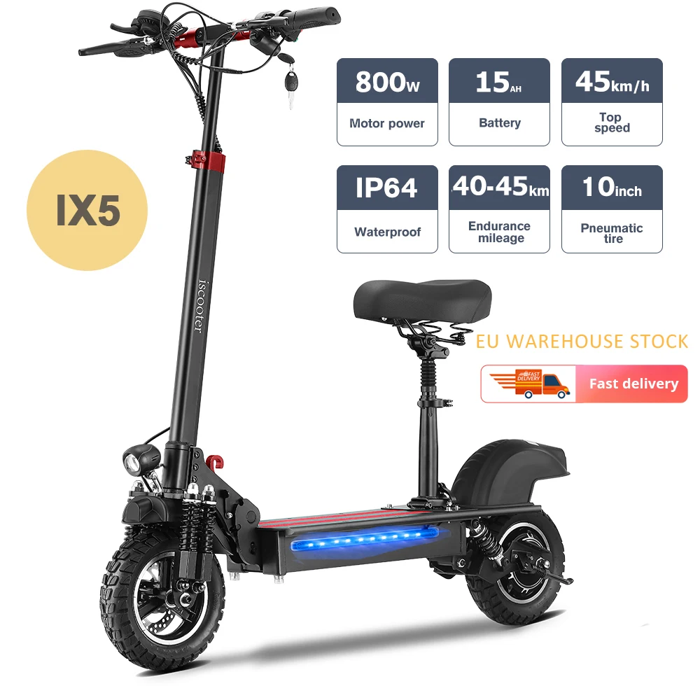 10 дюймов 800 Вт 45км/ч складной электрический скутер IX5 E5 взрослых по бездорожью шириной 2 от оригинального производителя onlywheel в Китае (стандарты Электрический скутер