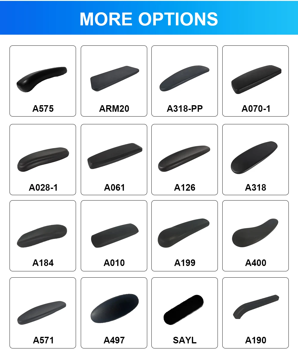 KEDE OEM Ergonomic Gaming Office Chair Arm Rest Covers Chair Accessories Components Chair Armrest Pads