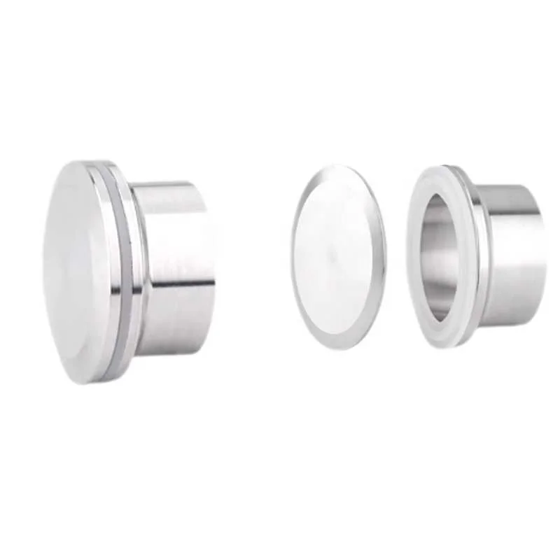 High Quality Stainless Steel 304 316 Sanitary Blind Quick Installation Blind Sanitary Clamp Plug Fittings