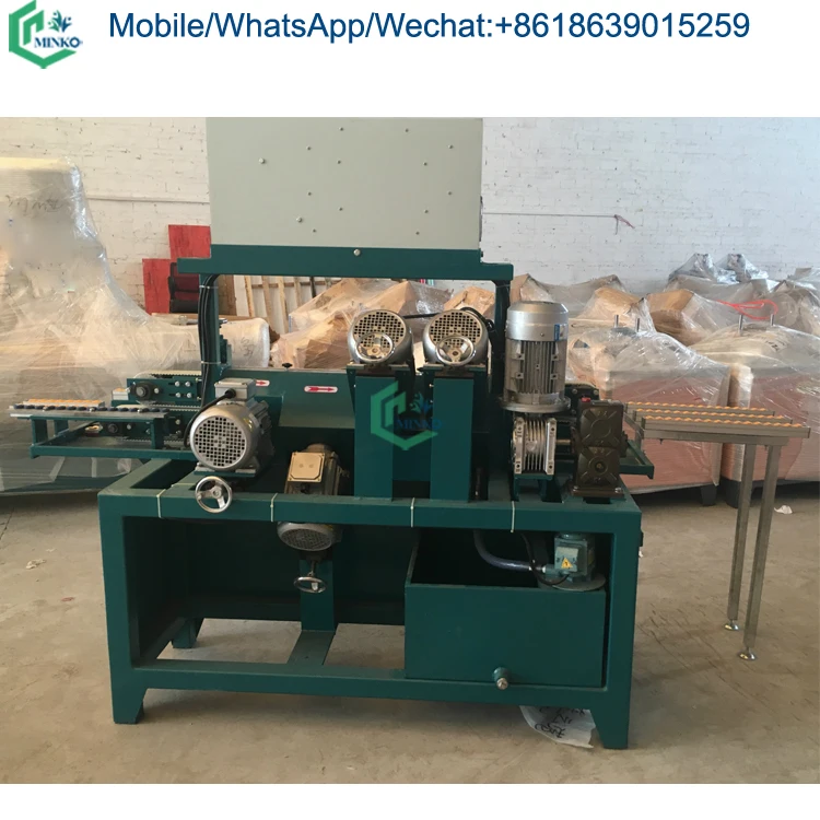 portable glass beveling edging corner processing machinery straight line glass mirror edge polishing machine