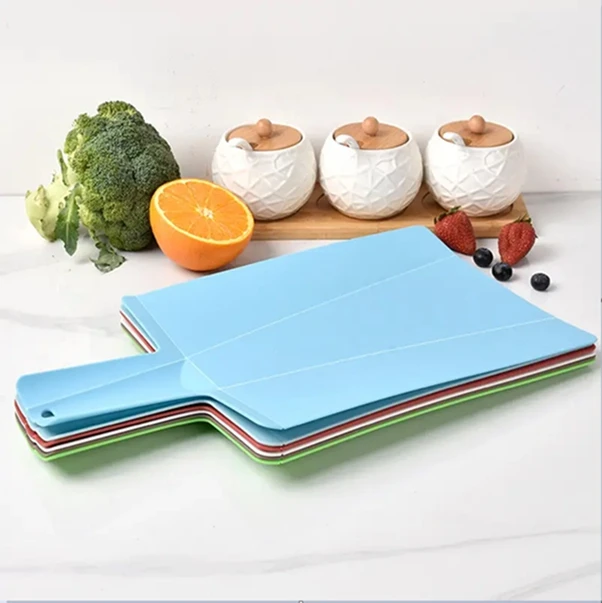 Multi-functional Kitchen New Design Plastic Folding Foldable Collapsible Chopping Board Block Cutting Board With Handle
