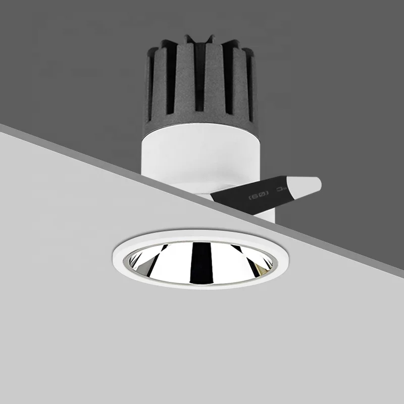 70mm cut hole 8W 10W 12W 2700K DALI dimmable Anti glare  COB LED down light for hotel