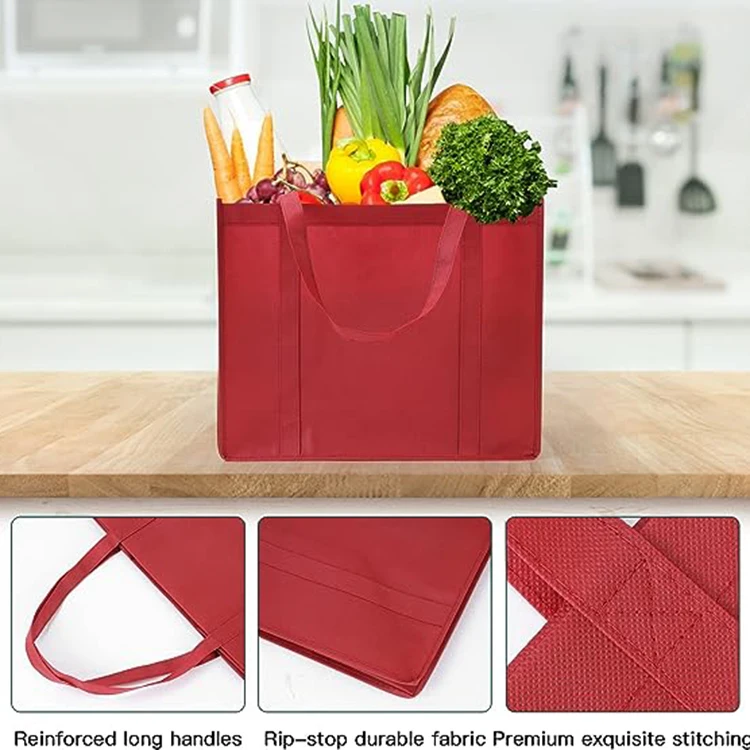 Non Woven Bag Making Machine Customized Printing Tote Bags Eco-Friendly Custom Non Woven Bag With Handle
