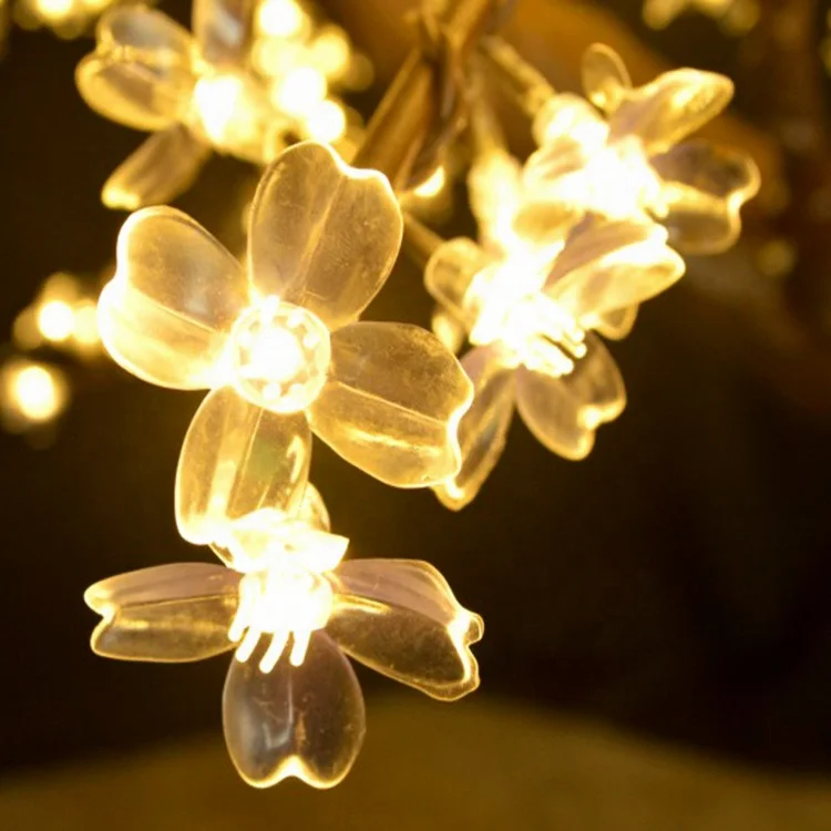 Оптовая Продажа с фабрики открытый сад свадебное Рождественское украшение регулируемой яркостью теплый белый светодиод Вишневое дерево свет