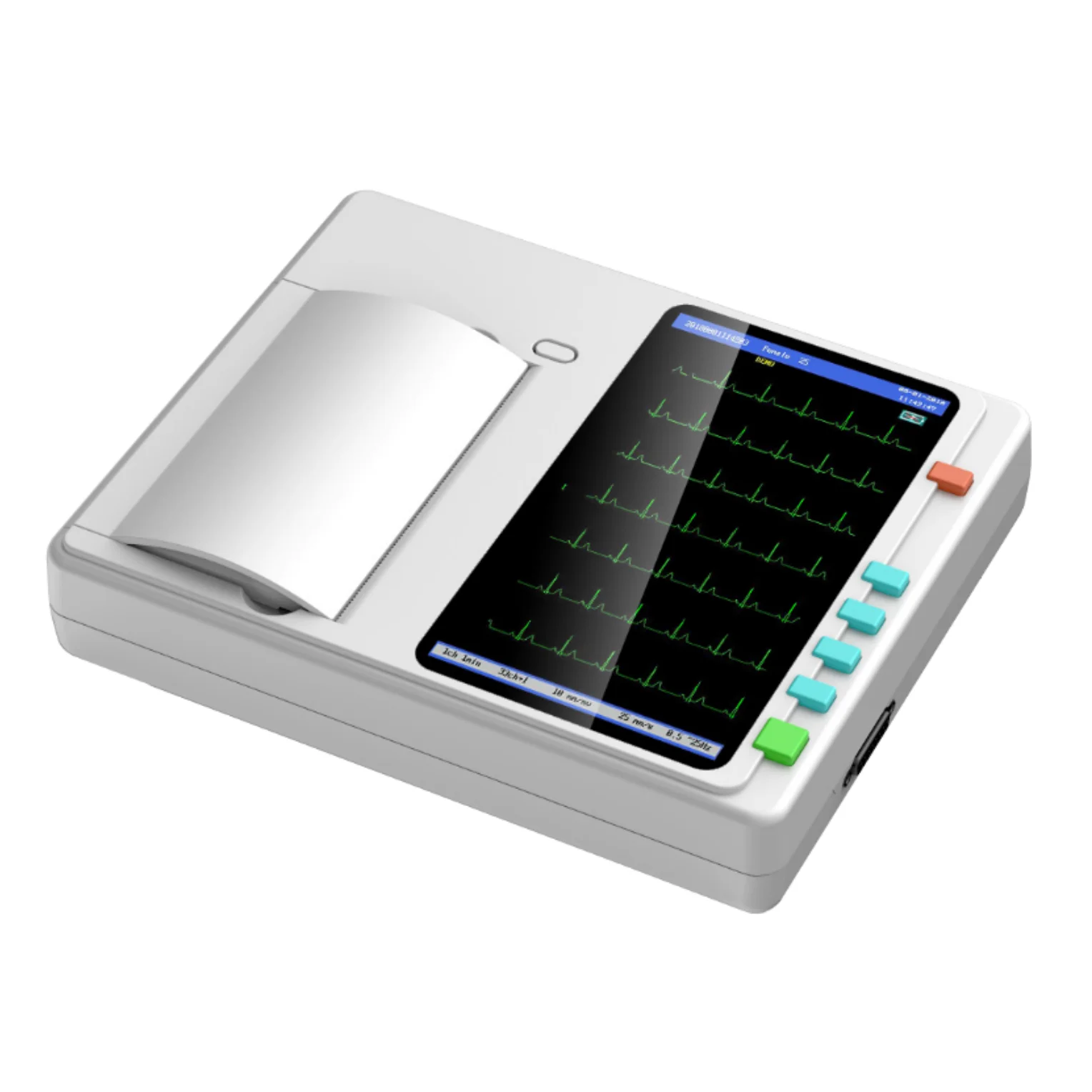 12-канальный анализатор holter ecg монитор кабель термобумага ECG машина 12 каналов