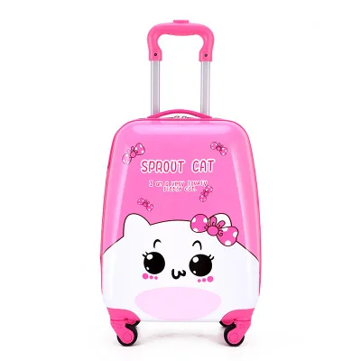 Children pull box gift printed logo cartoon suitcase 18 inch universal wheel suitcase