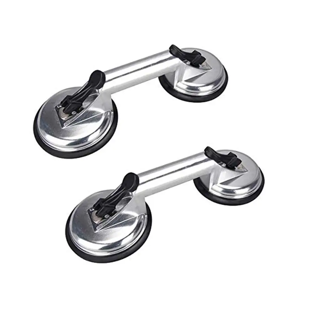 2 Pack Heavy Duty Glass Lifter Aluminium Vacuum Suction Cup for Glass