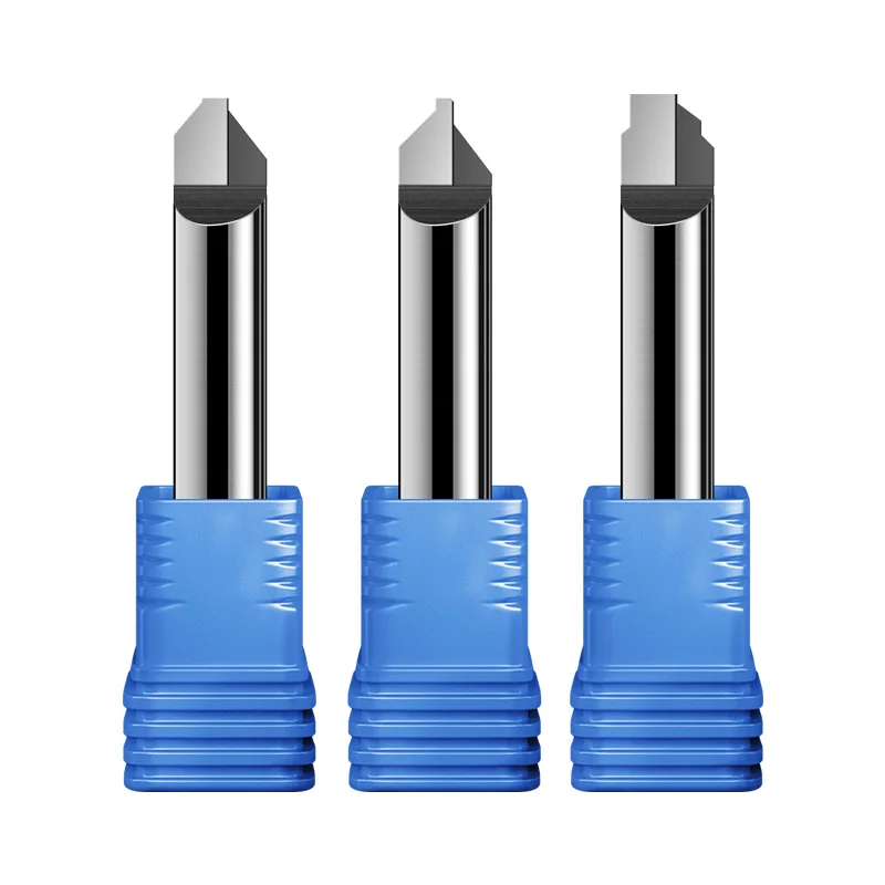 PCD High Gloss 2 WAYS Chamfering Combination Milling Cutter Cnc Diamond Cutting Tool for Copper Pc Acrylic