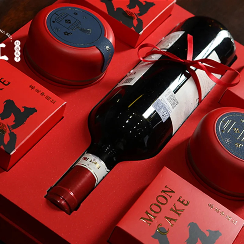Star Packaging  Food Grade Paper Box Mooncake Wine Bottle Tea Bag Packaging Box Packaging Gift Box