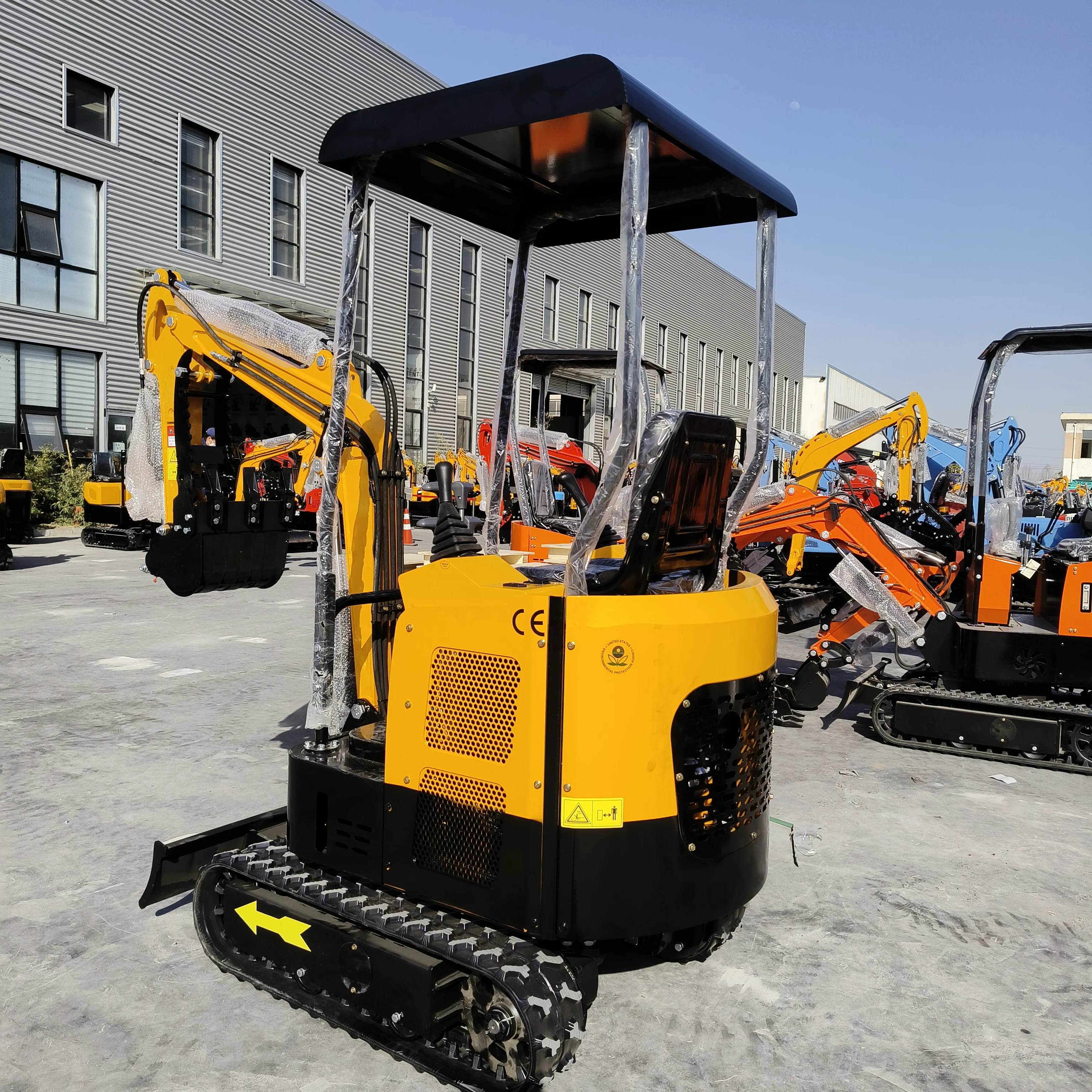 FREE SHIPPING Earth-moving Machinery Mini Craw 1T 1.5T 2T 3T 4T 5T 6T Mini Crawler Excavator  Small Digger Micro Bagger