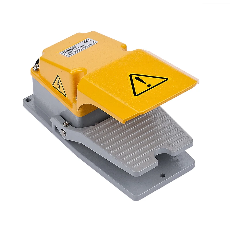 Heavy Duty Aluminium Die-casting Foot Pedal Switch for Industrial Machinery