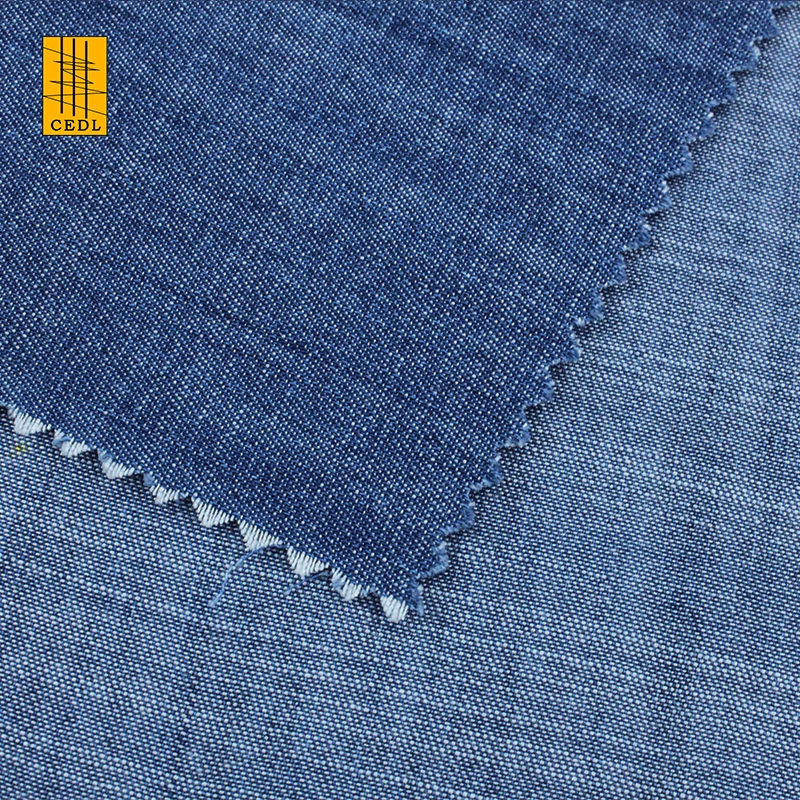 Customize Design Beautiful Pyjamas Blouse or Shirts Dress FSC Lyocell Indigo Denim Fabric