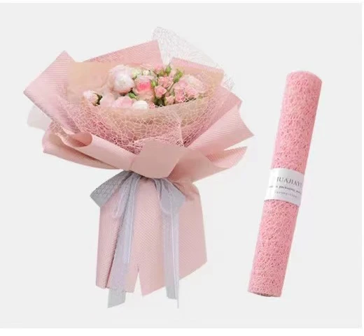 2022 Hot Sale Wholesale  Wrapping Mesh DIY Bouquet Supplies Packing Flower Paper