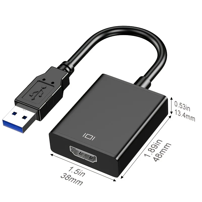 Usb-адаптер для Hdtv Usb 3 0 _ 2 1080p видео Графический кабель 1080P USB к HDMI переходник