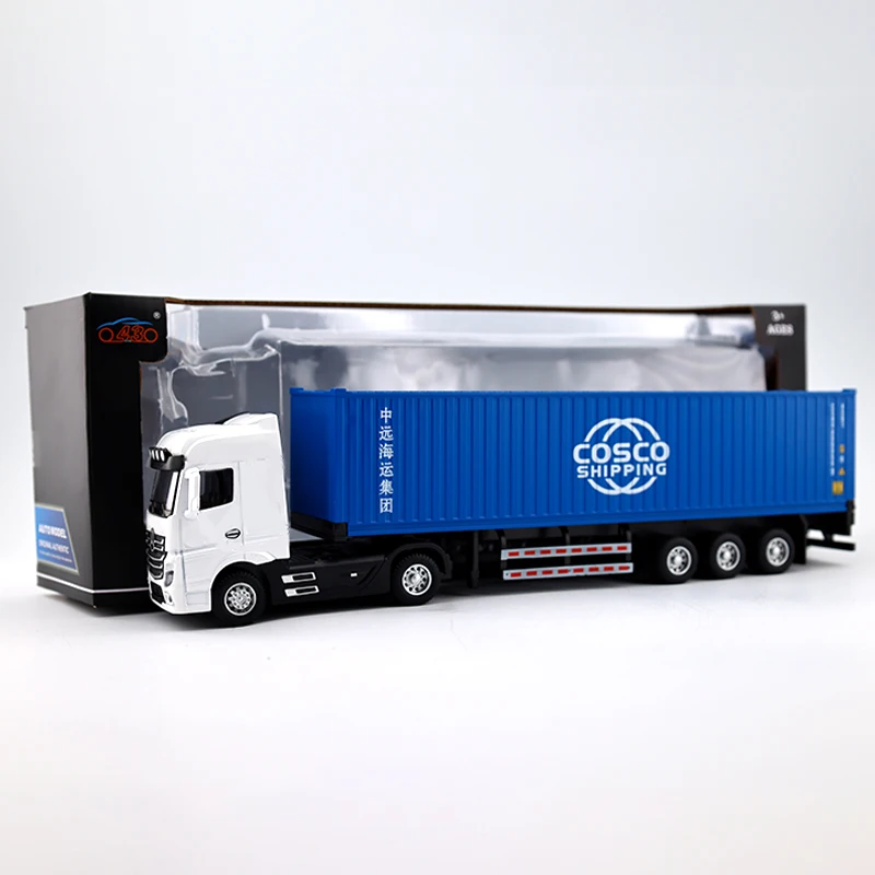O.A.S Container Model Factory Customized Scale 1:50 Shipping Line Gift SINOTRANS Container Truck Models