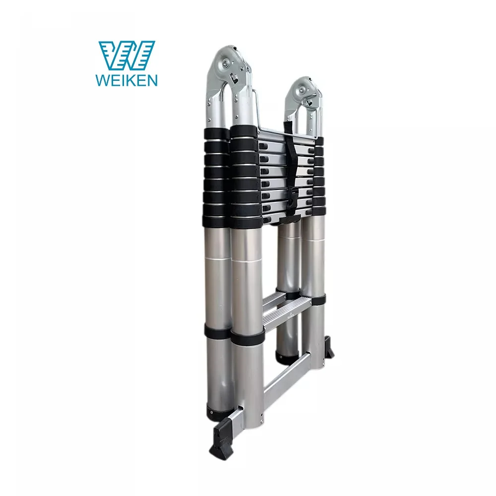 Direct Manufacturer High Quality Galvanized Steel Hydraulic Telescopic Wall Climbing Ladder