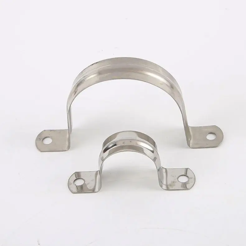 Wholesale 201 304 Stainless Steel Saddle Hose Clamps for Fixing Cable Clamps for Projects
