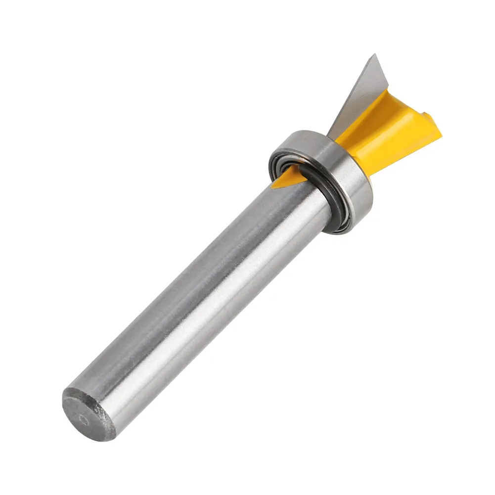 8mm shank bearing imitating dovetail cutter slotting and trimming machine tenon carving machine woodworking milling cutter