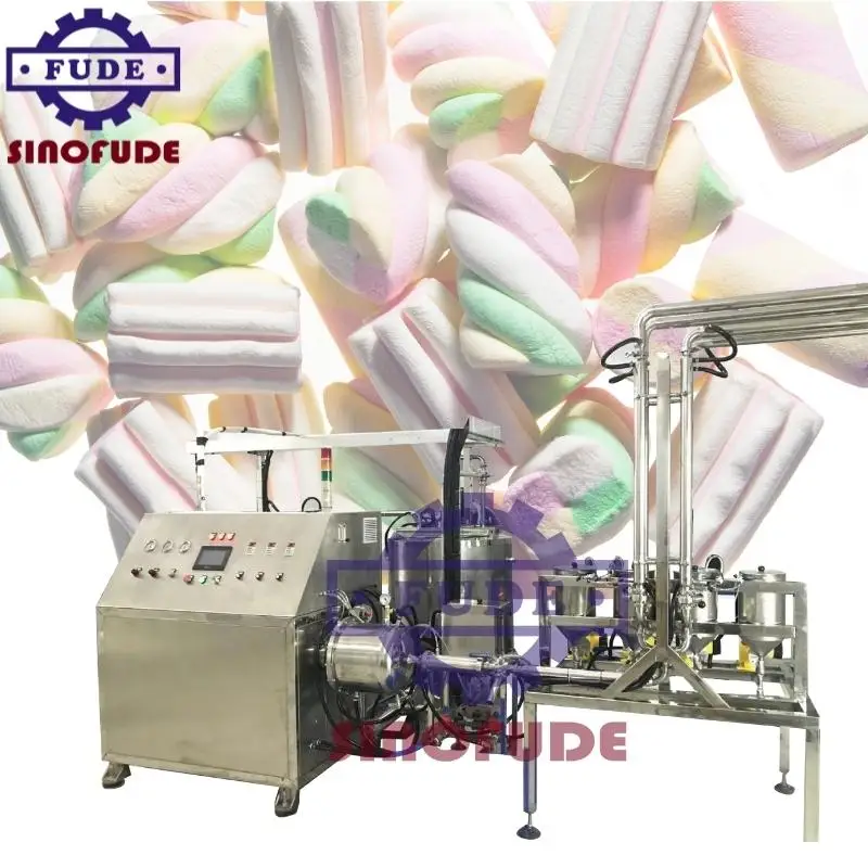 Industrial marshmallow rope marshmallow aerator 4 color marshmallow confectionary machine form shanghai